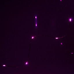 Цена за 2шт. Гирлянда для дома на батарейках 1,5 м 15 ламп LED, 1 реж.,IP-20, Розовый
