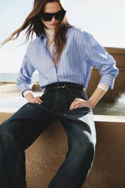 Camisa oversize de popelina - H&m фото 2