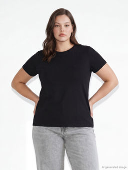 Bisiklet Yaka Kad?n Ti??rt