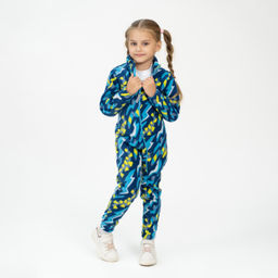 Комбинезон детский синий абстракция