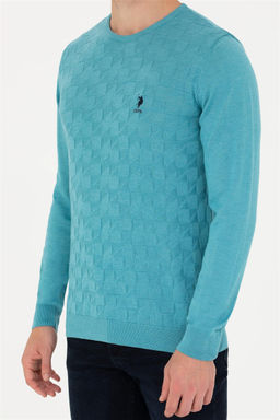 U. S. Polo Assn Мужской базовый свитер Petrol - U.s. polo assn фото 6