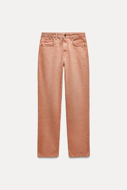 ZW COLLECTION STRAIGHT-LEG MID-RISE JEANS - Zara фото 8