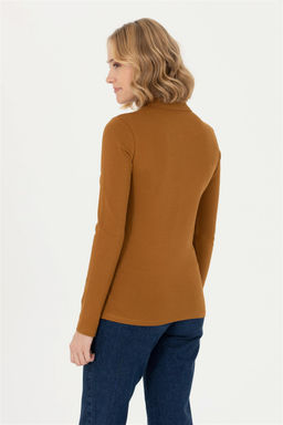 Женская базовая толстовка с воротником поло кокосового цвета Неожиданная скидка в корзине - U.s. polo assn фото 5