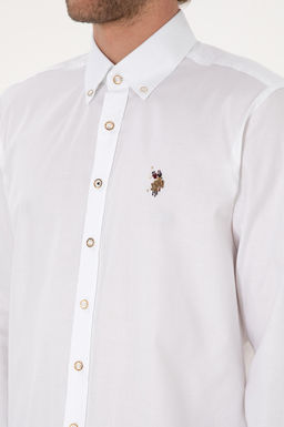 Erkek Beyaz Uzun Kollu Basic G_mlek Sepette S_rpriz _ndirim - U.s. polo assn фото 7