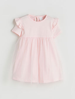 Bisiklet Yaka K?z Bebek T?t? Elbise