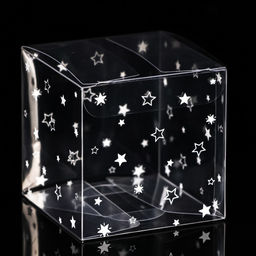 Цена за 5 шт. Складная коробка из PVC Звездопад, 7 х 7 х 7 см