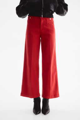 Wide High Waist Ankle Jeans - H&m фото 9