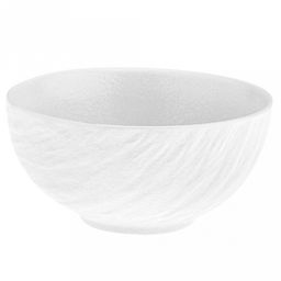 Сланец 3D Салатник фарфоровый 300мл, д11,4х5,5см, белый, глянцевая глазурь, рельефный декор (Китай) - Домашняя мода фото 5