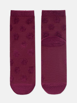 Цена за 2 пары CONTE COMFORT Махровые носки из хлопка с объемными рисунками лиловый - Conte elegant фото 4