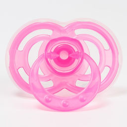 Соска-пустышка ортодонтическая, силикон, от 6 мес., с колпачком, Бантик, цвет розовый