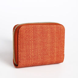 Кошелёк на молнии Сердечко, рыжий