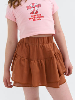 Юбка-шорты Корица 7+ - Bungly фото 2