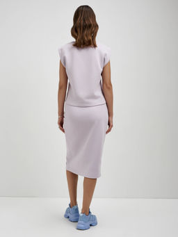 CONTE Юбка прямого кроя из футера с разрезом LU 2592 lavender - Conte elegant фото 8