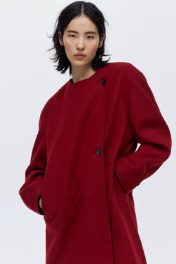 Abrigo con cuello tipo bufanda - H&m фото 8