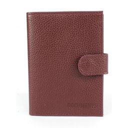 Обложка для авто+паспорт-Croco-ВП-1022 с хляст, двойн стенка, натуральная кожа бордо флотер (120) 265385