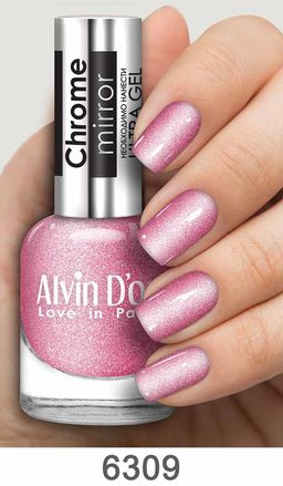 Alvin Dor Лак для ногтей Chrome mirror тон 6309 15мл