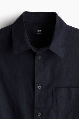 Camisa en mezcla de lino Regular Fit - H&m фото 10