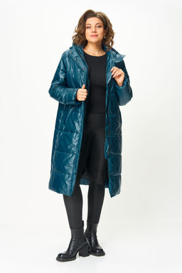 Пальто Anastasia Mak 1026 морская волна фото 2