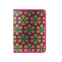 Цена за 4 шт. Папка для тетрадей на молнии пластиковая ErichKrause® Pink&Yellow Beads, А4 (в пакете по 4 шт.)