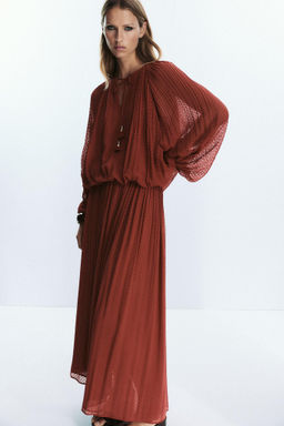TASSEL PLEATED BLOUSE - Zara фото 14