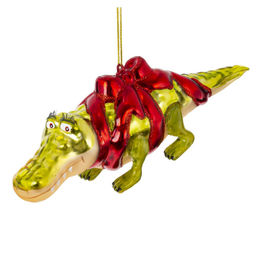 Украшение новогоднее "Крокодил", L17 W5 H6 см