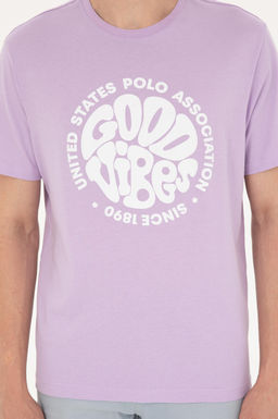 Футболка U.S. Polo Assn сиреневая из хлопка  фото 13