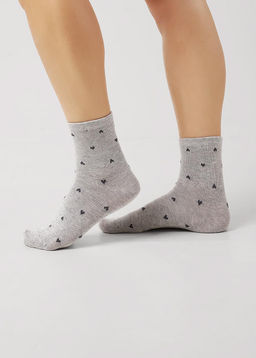 CLES Носки жен.L3004 market line хл+эл меланж серый - Clever wear фото 2