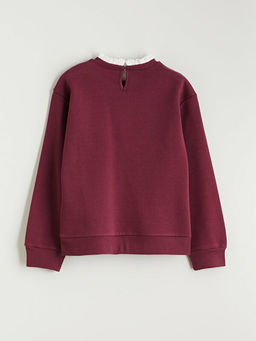 Bisiklet Yaka K?z ?ocuk Sweatshirt