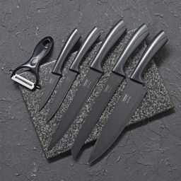 Набор кухонных принадлежностей Гипноз, 6 предметов, цвет чёрный - Simaland фото 2