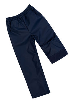 Брюки на поясе демисезонные темно-синие (110-116, 60)