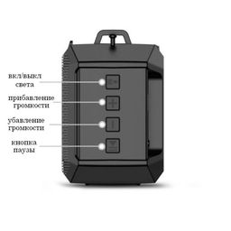 Фонарь аккумуляторный, 5 Вт, 1200 мАч, IPX5, Bluetooth, AUX, USB, радио, солнеч.батарея,микс - Simaland фото 4