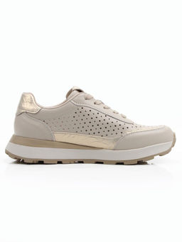 03-A1017-5A BEIGE Кроссовки женские (натуральная кожа)