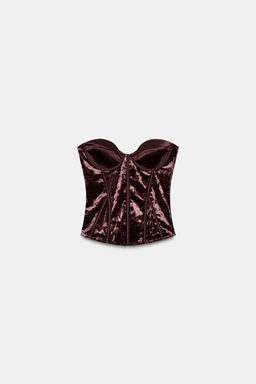 VELVET CORSET - Zara фото 6