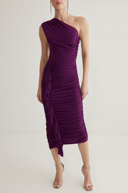 Murdum Vucuda Oturan Cut Out/Pencere Detayl? Tul Abiye Gece Mezuniyet Elbisesi TPRSS25EL00004 - Trendyolmilla фото 4