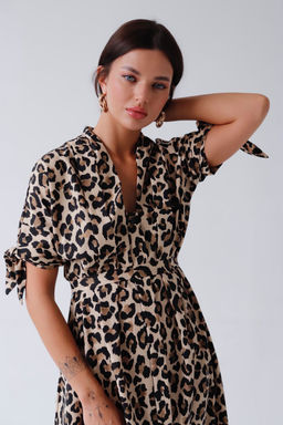 Martichelli Платье с анималистичным принтом  фото 6