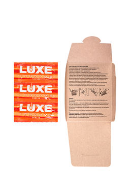 Презервативы Luxe, конверт Сексреаниматор, латекс, персик, 18 см, 5,2 см, 3 шт.