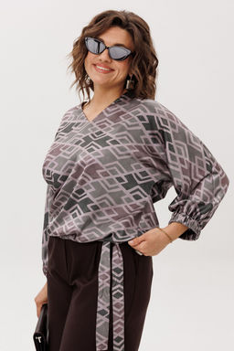 Блуза ANELLI 1662 ромбовидные холмы