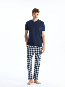 Standart Kal?p Ekose Erkek Pijama Alt