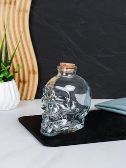 Графин-штоф Череп 210 мл / CH-180 /уп 60/ пробковая крышка