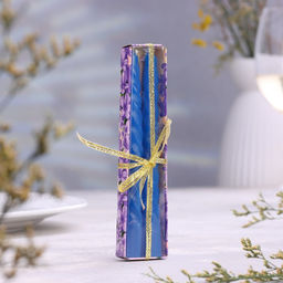 Цена за 6 шт. Набор свечей ароматических витых, 1.5×15 см, 2 шт., черника