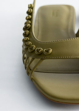 Sandalias de piel con tira trasera - H&m фото 3
