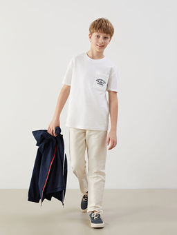 Beli Lastikli Keten Kar???ml? Erkek ?ocuk Pantolon