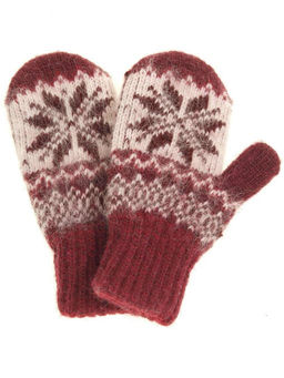 Варежки детские "Орнамент со вставкой" 0410-7