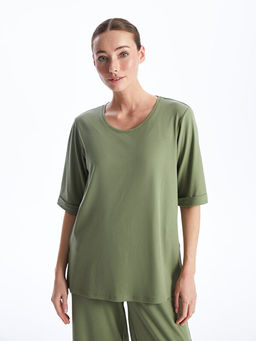 Kad?n Bisiklet Yaka D?z Ti??rt