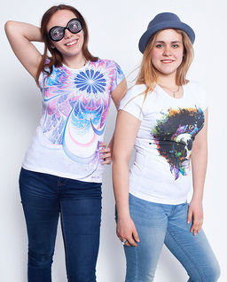 Футболка женская Hippy Skull - Good фото 2