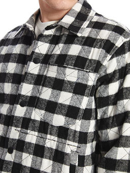 Regular Fit Uzun Kollu Ekose Erkek G?mlek Ceket