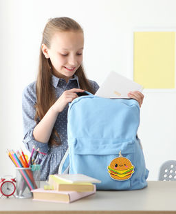 Кристальная (алмазная) мозаика ФРЕЯ ALVP-026 подвеска Бургер 9.5 х 8 см