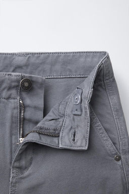WIDE-LEG TWILL TROUSERS WITH POCKETS - Zara фото 5