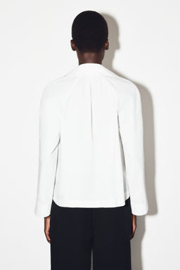 GATHERED PIMA COTTON SHIRT - H&m фото 6
