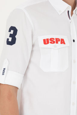 Мужская белая рубашка с длинным рукавом - U.s. polo assn фото 21